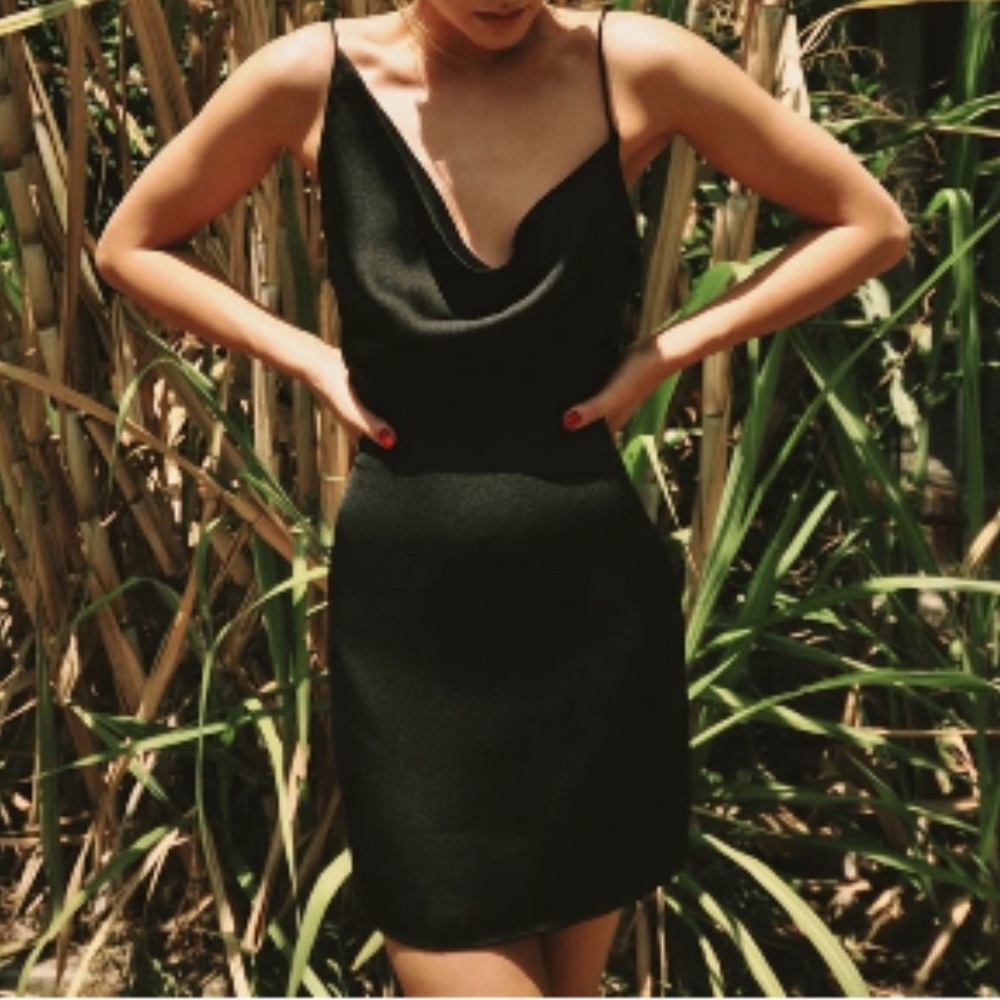 Elegant Black Slip Dress